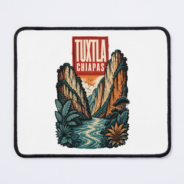 Item preview, Tuxtla Gutierrez Chiapas, Mexico Vintage Travel Tourism Art designed and sold by TravelersGems.