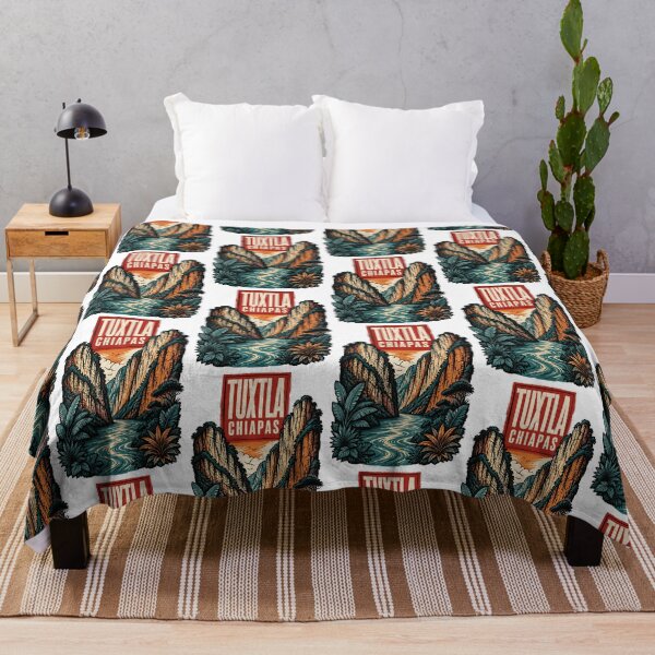 Item preview, Tuxtla Gutierrez Chiapas, Mexico Vintage Travel Tourism Art designed and sold by TravelersGems.