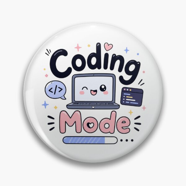 Item preview, Coding Mode Cute Kawaii Programmer Laptop | Funny Coding Quote Sticker designed and sold by Sanika arts .