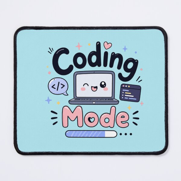 Item preview, Coding Mode Cute Kawaii Programmer Laptop | Funny Coding Quote Sticker designed and sold by Sanika arts .