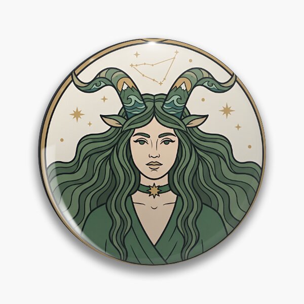 Item preview, Capricorn Goddess — Boho Celestial Zodiac Illustration designed and sold by JuanmaLW.