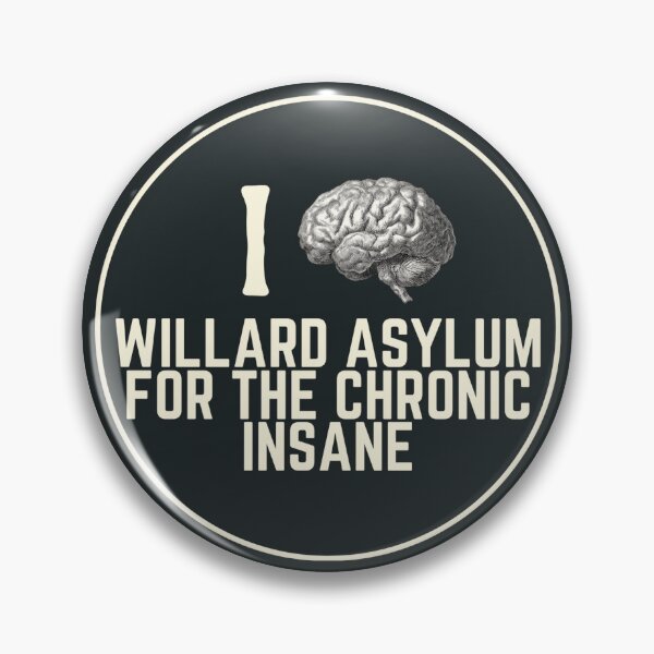 Item preview, I Love Willard Asylum for the Chronic Insane Souvenir Bumper Sticker designed and sold by GhostlyWorld.