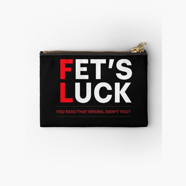 Item preview, Funny "FET'S LUCK" Misread Joke Shirt | Adult Humour Graphic Tee | Novelty Prank Gift designed and sold by GarnerSupplyCo.