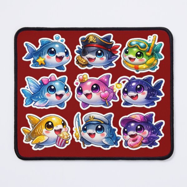Item preview, Cute Kawaii Shark Sticker designed and sold by KrishAuraa.