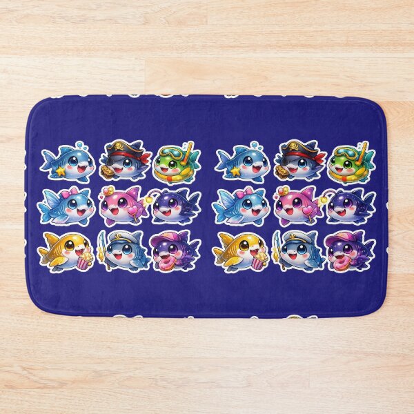 Item preview, Cute Kawaii Shark Sticker designed and sold by KrishAuraa.
