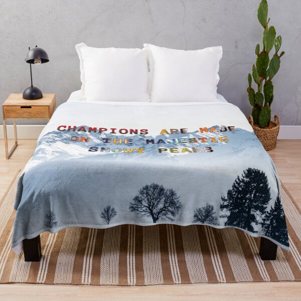Item preview, Champions are Made on the Majestic Snowy Peaks #1 designed and sold by Holy JM Designs.