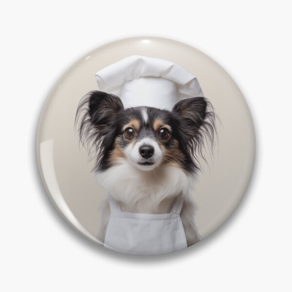 Item preview, Funny Papillon Dog Chef Realistic Animal Cooking Humor Art designed and sold by LazyOwlStore.