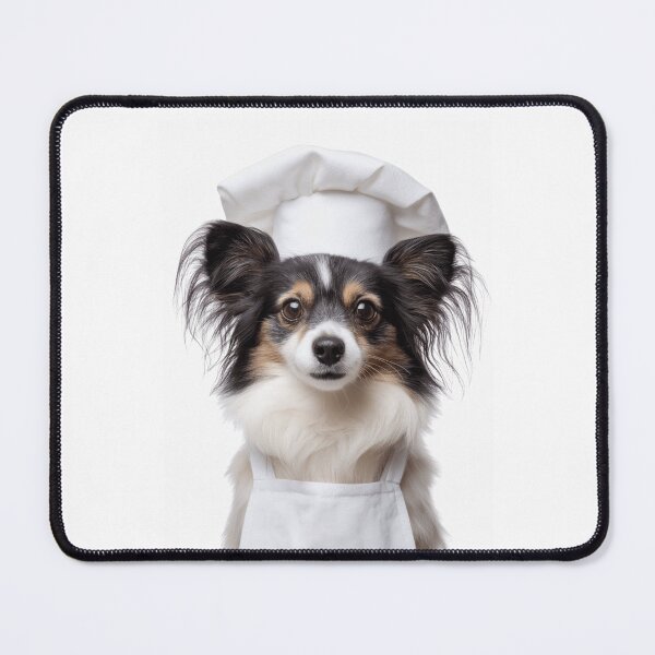 Item preview, Funny Papillon Dog Chef Realistic Animal Cooking Humor Art designed and sold by LazyOwlStore.