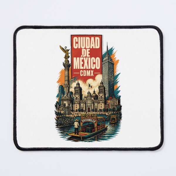 Item preview, Ciudad de Mexico, Mexico Vintage Travel Tourism Art designed and sold by TravelersGems.
