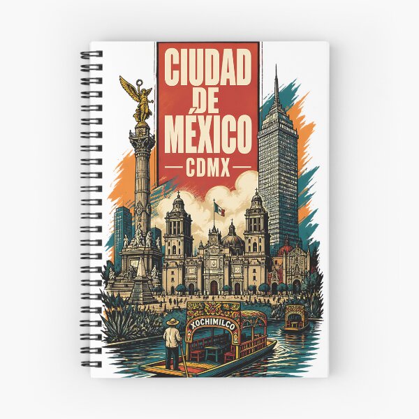 Item preview, Ciudad de Mexico, Mexico Vintage Travel Tourism Art designed and sold by TravelersGems.