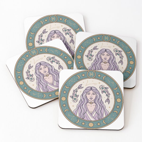Item preview, Pisces Goddess — Celestial Zodiac Illustration Gift designed and sold by JuanmaLW.