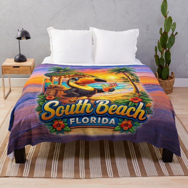 Item preview, Tropical Toucan Sunset – South Beach Florida Paradise designed and sold by MysticOzzy.