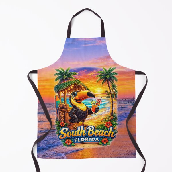 Item preview, Tropical Toucan Sunset – South Beach Florida Paradise designed and sold by MysticOzzy.