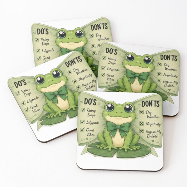Item preview, Cute Frog Do's & Don'ts  | Funny Frog Lover Tee | Kawaii Frog Graphic | Nature Animal Gift | Cute Amphibian Apparel designed and sold by ekemarket.