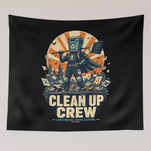Item preview, Vote Count Binface clean up crew designed and sold by Rally Forge.