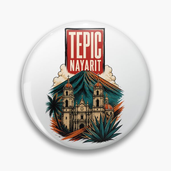 Item preview, Tepic Nayarit, Mexico Vintage Travel Tourism Art designed and sold by TravelersGems.