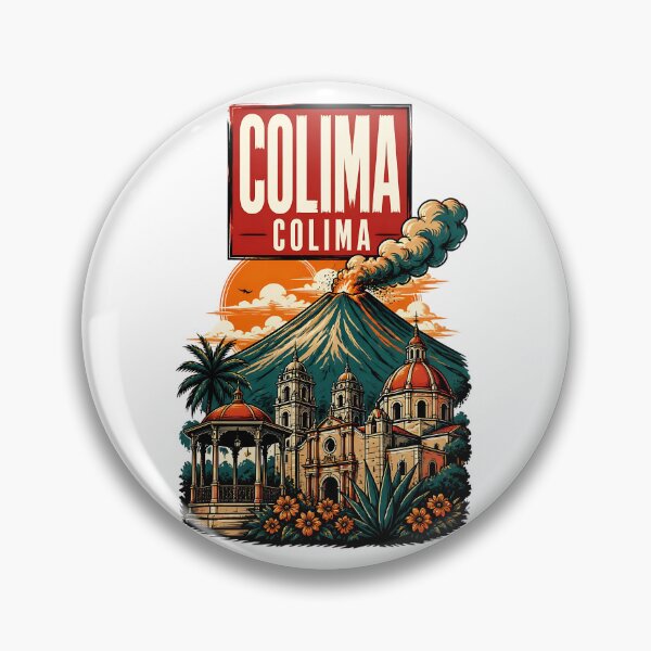 Item preview, Colima, Mexico Vintage Travel Tourism Art designed and sold by TravelersGems.