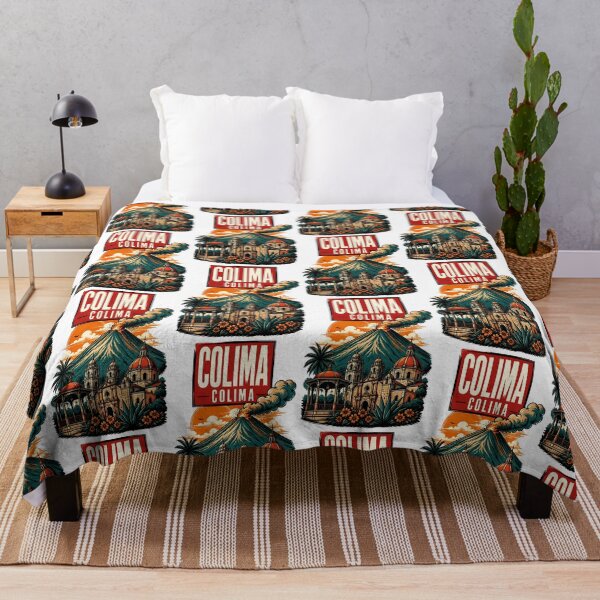 Item preview, Colima, Mexico Vintage Travel Tourism Art designed and sold by TravelersGems.