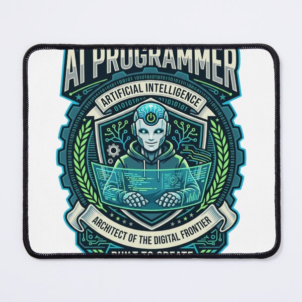 Item preview, AI Programmer Artificial Intelligence Robot Coding Graphic T-Shirt designed and sold by Red  Corason ⭐⭐⭐.