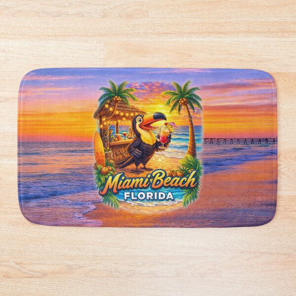 Item preview, Tropical Toucan Paradise – Miami Beach Sunset designed and sold by MysticOzzy.