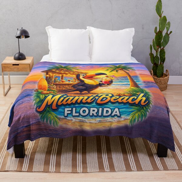 Item preview, Tropical Toucan Paradise – Miami Beach Sunset designed and sold by MysticOzzy.