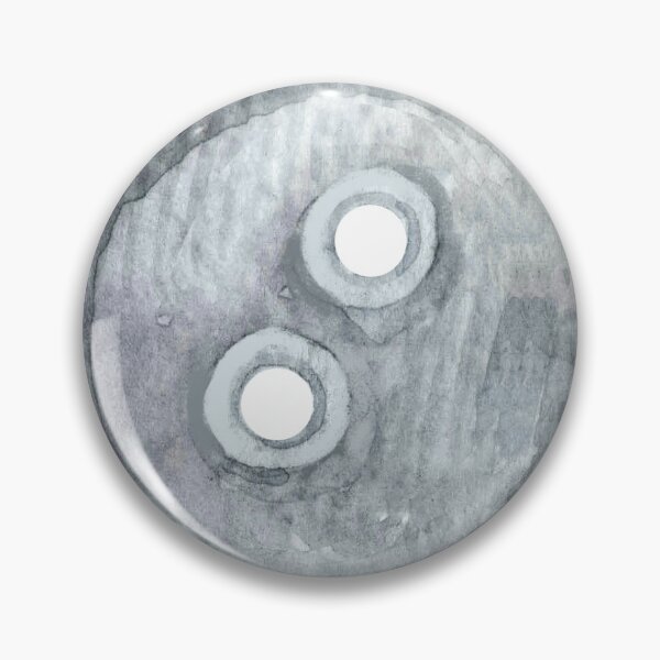 Item preview, Watercolor Gray Button designed and sold by Sasha Zinch Design.