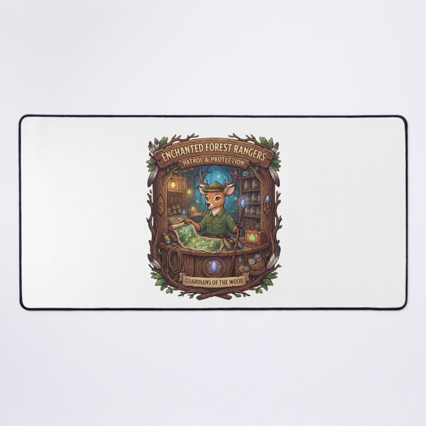 Item preview, Enchanted Forest Rangers | Deer Ranger Patrol | Guardians of the Wood Fantasy Art designed and sold by MrDev.