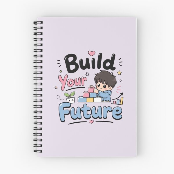 Item preview, Build Your Future Cute Kawaii Motivational Quote | Student Study Aesthetic Sticker | Positive Growth Typography Gift designed and sold by Sanika arts .