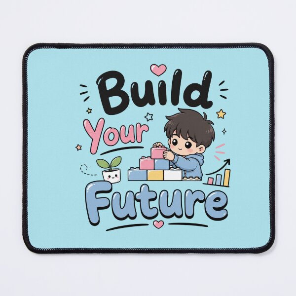Item preview, Build Your Future Cute Kawaii Motivational Quote | Student Study Aesthetic Sticker | Positive Growth Typography Gift designed and sold by Sanika arts .