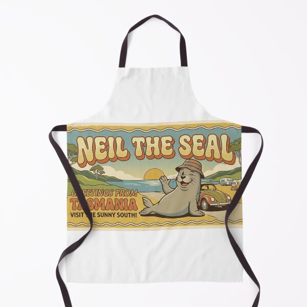 Item preview, Retro Neil The Seal Vintage Tasmania Postcard designed and sold by ahmad077.