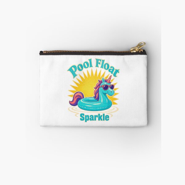 Item preview, Retro glitter unicorn pool float designed and sold by pirminio.