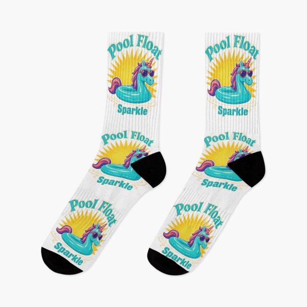 Item preview, Retro glitter unicorn pool float designed and sold by pirminio.