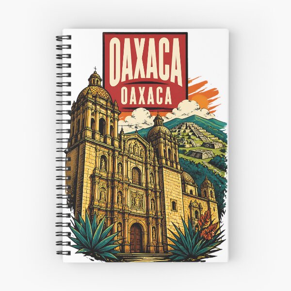 Item preview, Oaxaca de Juarez, Mexico Vintage Travel Tourism Art designed and sold by TravelersGems.