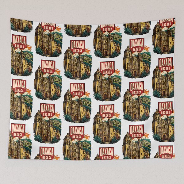 Item preview, Oaxaca de Juarez, Mexico Vintage Travel Tourism Art designed and sold by TravelersGems.