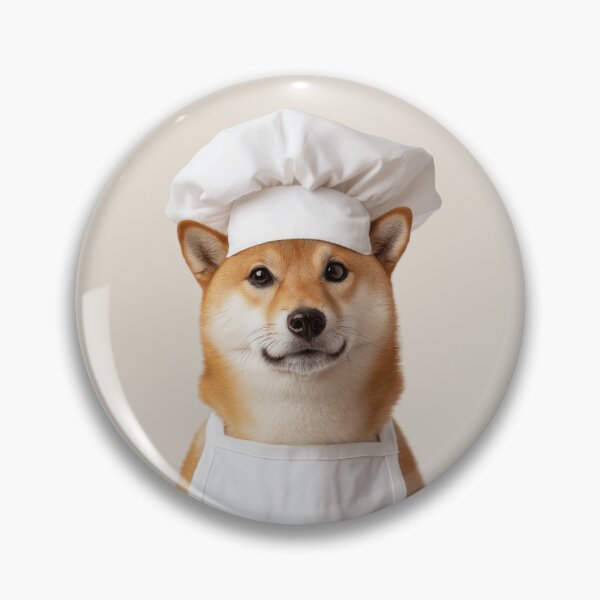 Item preview, Funny Shiba Inu Dog Chef Realistic Animal Cooking Humor Art designed and sold by LazyOwlStore.