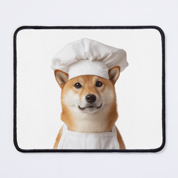 Item preview, Funny Shiba Inu Dog Chef Realistic Animal Cooking Humor Art designed and sold by LazyOwlStore.