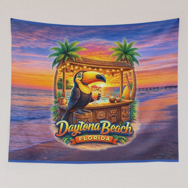 Item preview, Daytona Beach Toucan – Tropical Sunset Vibes designed and sold by MysticOzzy.