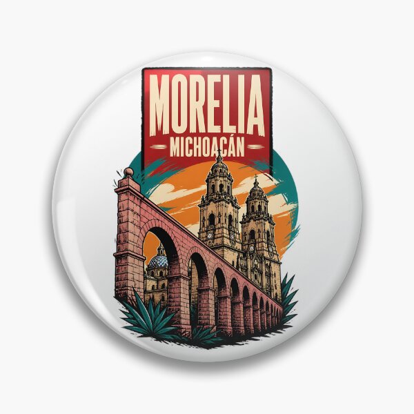 Item preview, Morelia Michoacan, Mexico Vintage Travel Tourism Art designed and sold by TravelersGems.
