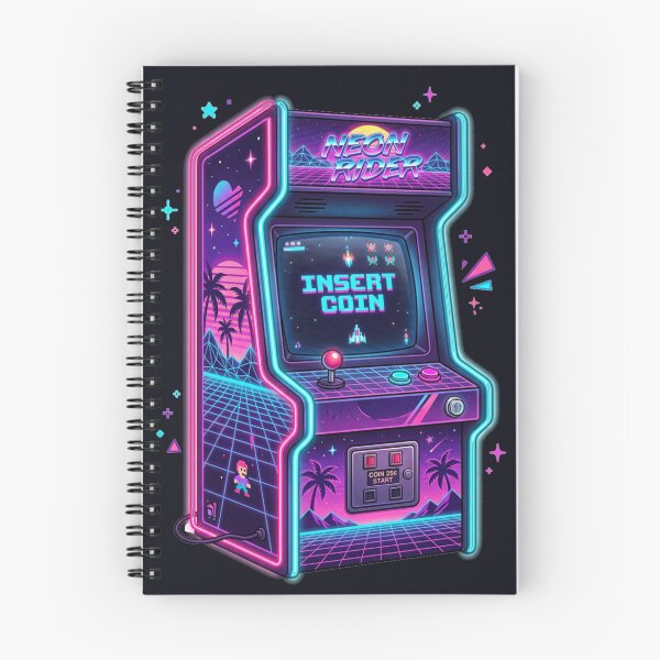 Item preview, Retro 80s Arcade Cabinet Synthwave Neon Gaming Vintage  designed and sold by Arobinoz.