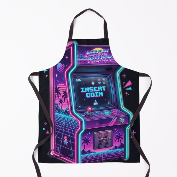 Item preview, Retro 80s Arcade Cabinet Synthwave Neon Gaming Vintage  designed and sold by Arobinoz.