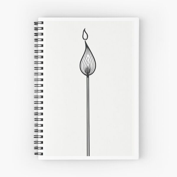 Item preview, Art - Minimalist Illustration of a Match, 1970s Aesthetic designed and sold by Reverso-Design.