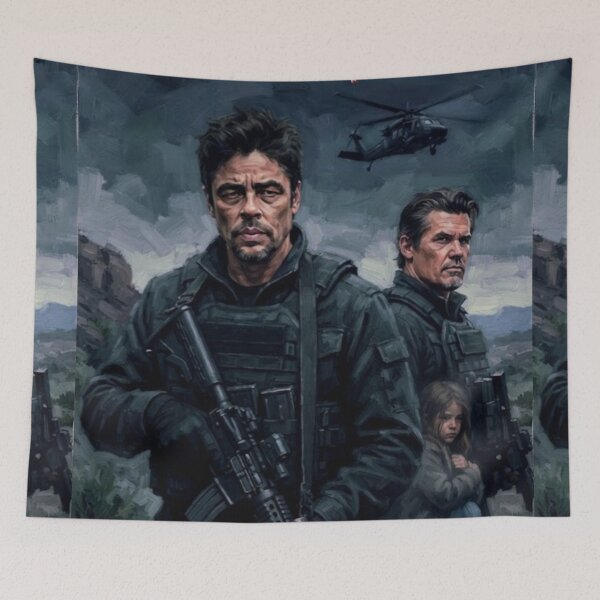 Item preview, Sicario 2 Soldado Retro Action Crime Thriller Drama Tribute Art Poster designed and sold by Art's Diner.