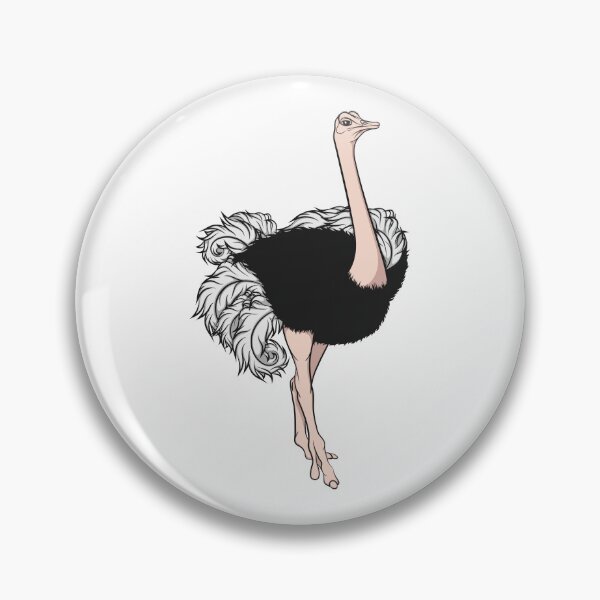 Item preview, Illustration with African ostrich designed and sold by RizikCat.
