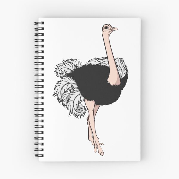Item preview, Illustration with African ostrich designed and sold by RizikCat.