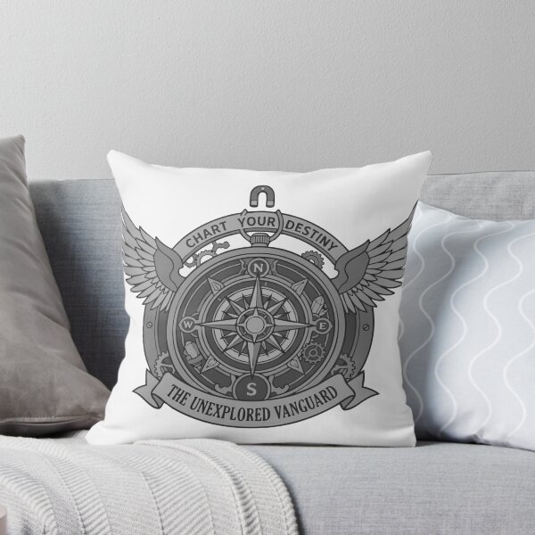 Item preview, "Chart Your Destiny" Winged Steampunk Compass Emblem designed and sold by MADBULL7.
