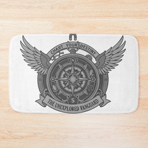 Item preview, "Chart Your Destiny" Winged Steampunk Compass Emblem designed and sold by MADBULL7.