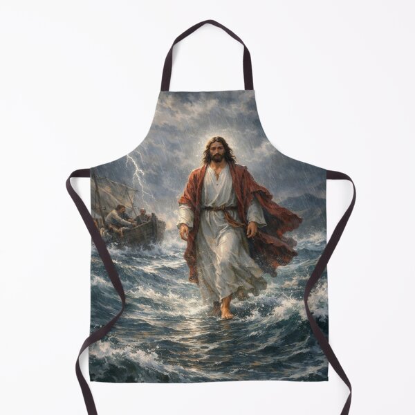 Item preview, Jesus Walking on Water — The Miracle in the Storm designed and sold by MysticOzzy.