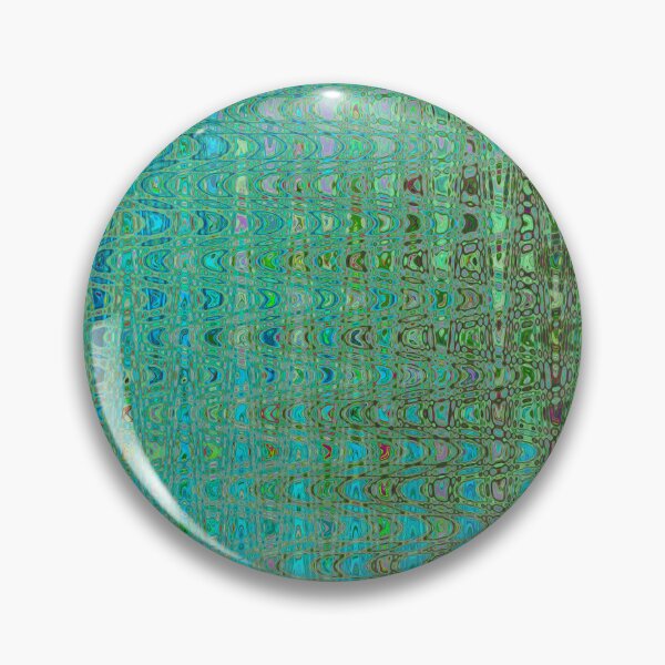 Item preview, Abstract Green and Blue Retro Boomerang Waves designed and sold by myrubiogarden.