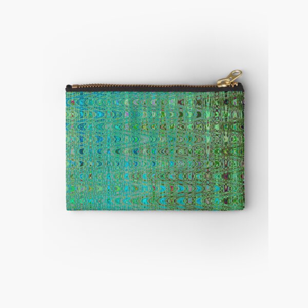 Item preview, Abstract Green and Blue Retro Boomerang Waves designed and sold by myrubiogarden.