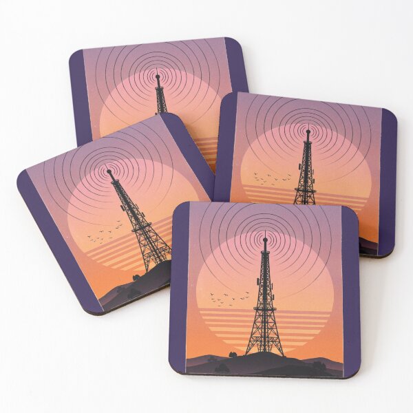 Item preview, Lo Fi Retro Sunset Radio Tower Aesthetic Chill Vibes designed and sold by Arobinoz.
